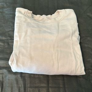 Light pink lululemon all yours crew fleece